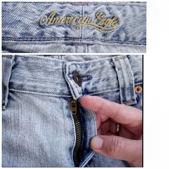 AE Vintage 1977-1985 destroyed jeans 28 inseam - Picture 4 of 6